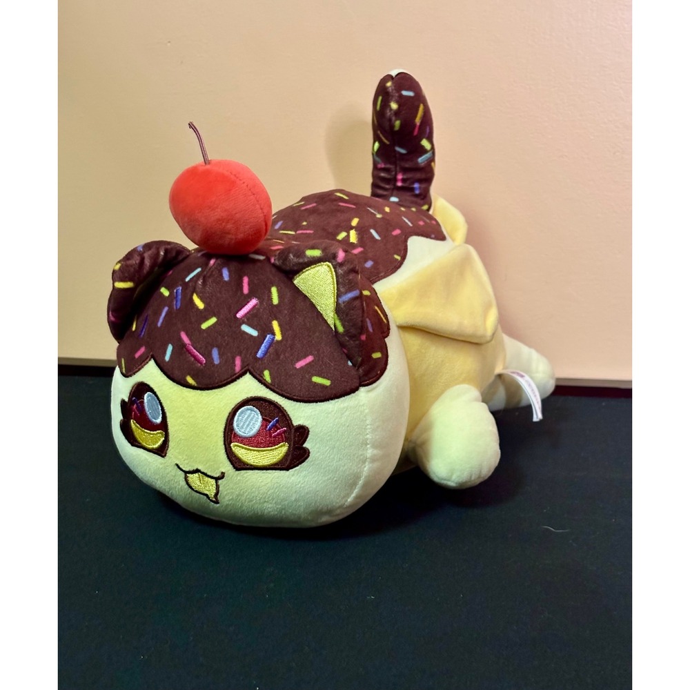 Aphmau MeeMeows Mystery Plush Carnival Treats Banana Split Cat Yellow 11 Inch